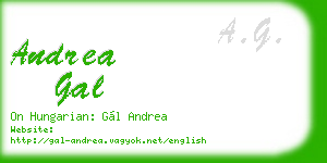 andrea gal business card
