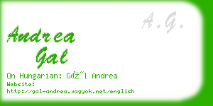 andrea gal business card